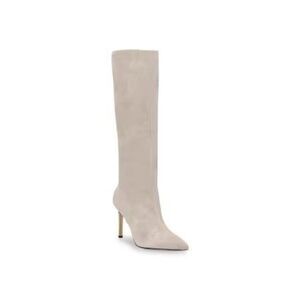 GUESS Women's Dayton Knee High Boot, Grey Suede 189, 9.5